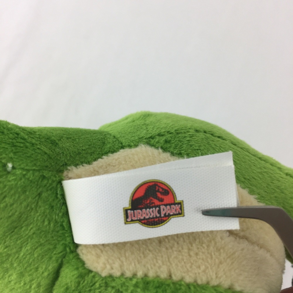 Jurassic Park Velociraptor Plush 6" Green Dinosaur 2022 Striped Toy Factory - Picture 6 of 9